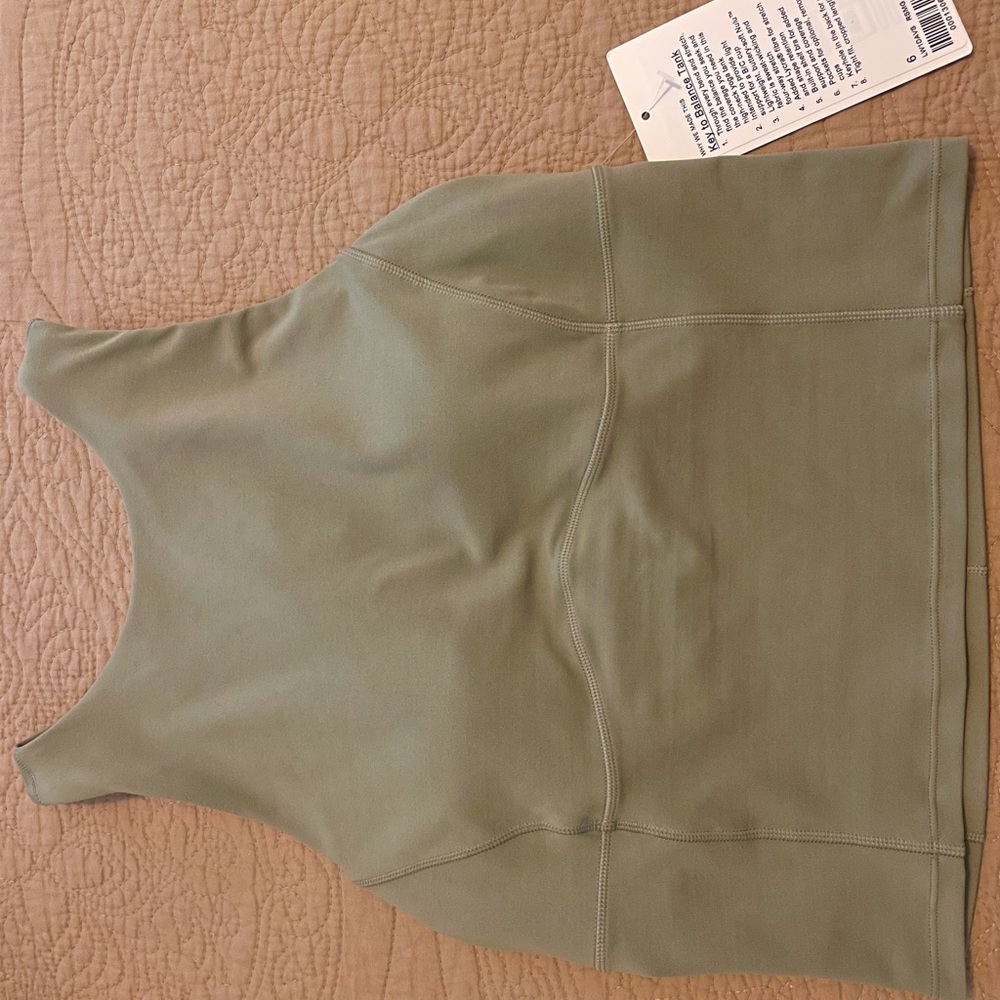 Lululemon Key to Balance Tank, Sage, size 6, NWT